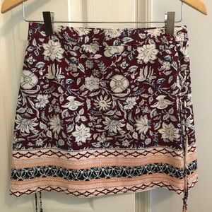 Abercrombie floral mini skirt